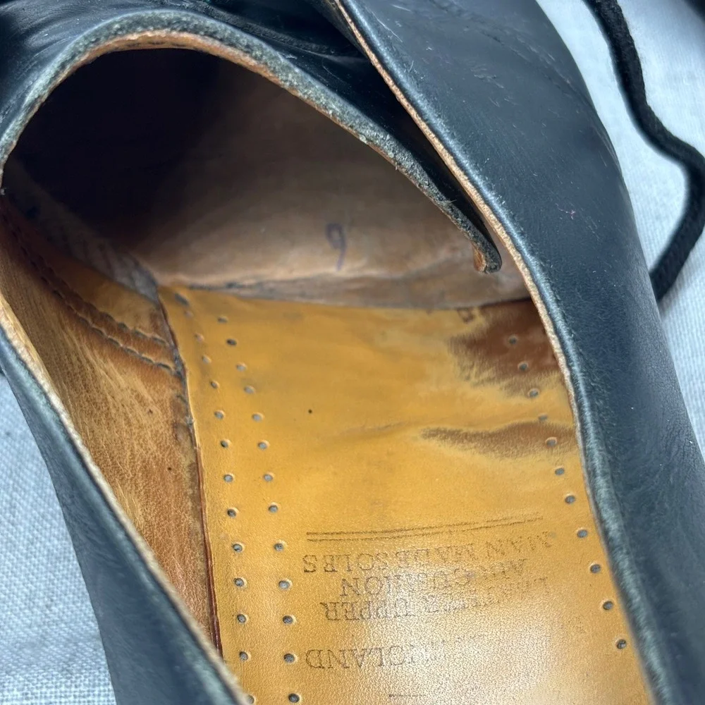 Vintage Dr Martens 1461 MIE Black Leather Derby Shoes 3 Eye Men's UK 9 US 10